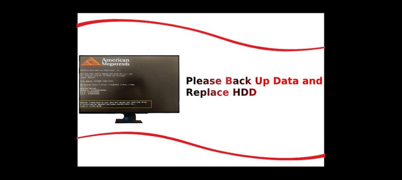 Please Back Up Data and Replace HDD